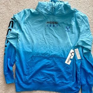 Messi Blue Men's Hoodie